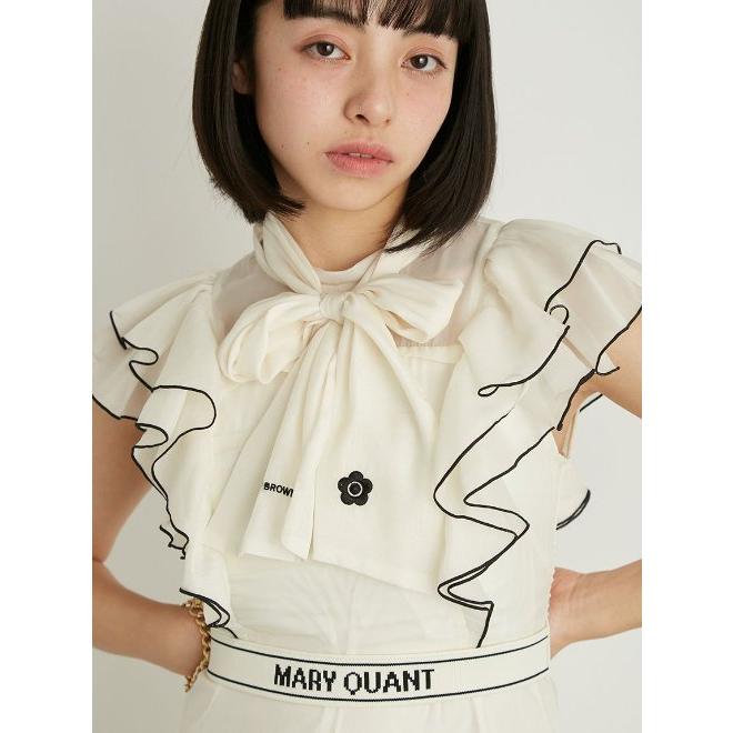 Lily Brown/リリーブラウン MARY QUANT　ロゴベルト付きシアーワンピ  24春夏 LWFO241118 (8%OFF&PT5倍)｜hearty-select｜13
