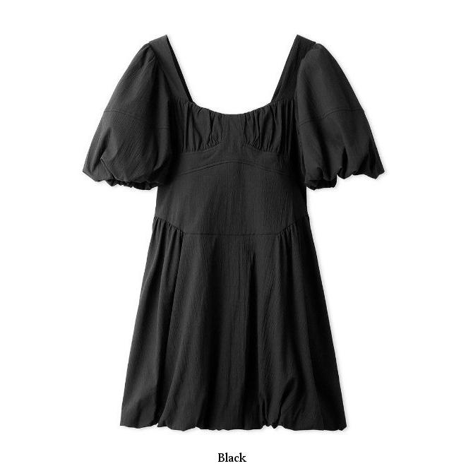 LILY BROWN（リリーブラウン） パフスリーブエンパイアミニワンピース