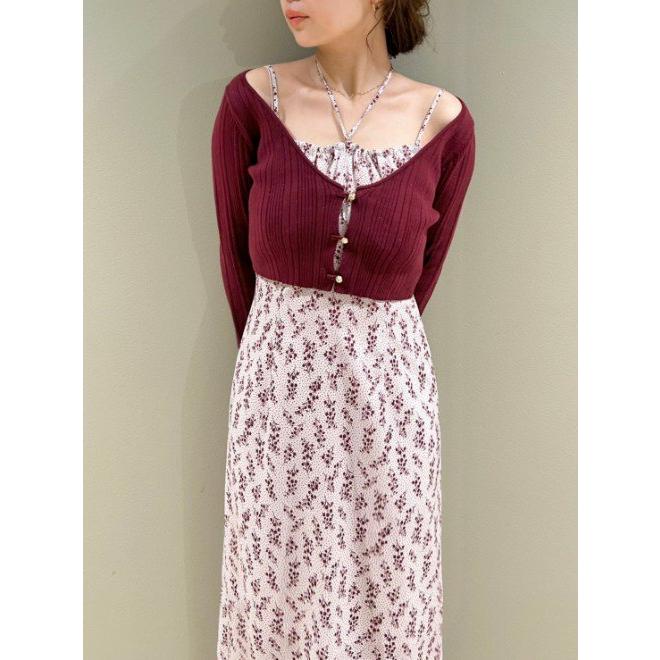 lilybrown リリーブラウン ニットカーデセットキャミワンピース 0サイズ ニットカーデセットキャミワンピース | リリーブラウン(LILY