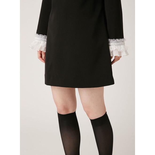 Lily Brown リリーブラウン レースカラー ビジューミニワンピース リリーブラウン LILY BROWN [L.B CANDY STOCK]レースカラービジュー