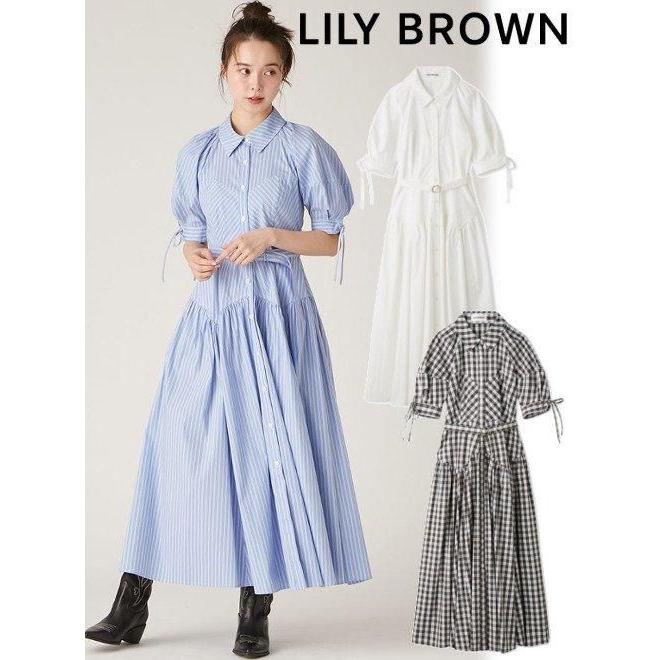 LILY BROWN Lily Brown / リリーブラウン バブルスリーブフレアシャツ 
