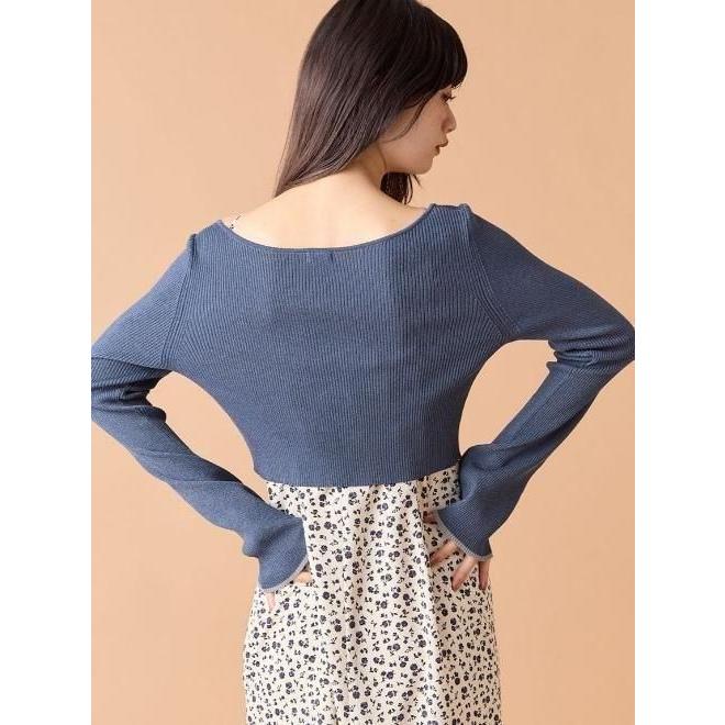 リリーブラウン　ニットトップス×キャミワンピセット LILY BROWN リリーブラウン Lily Brown ニットトップス×キャミワンピ