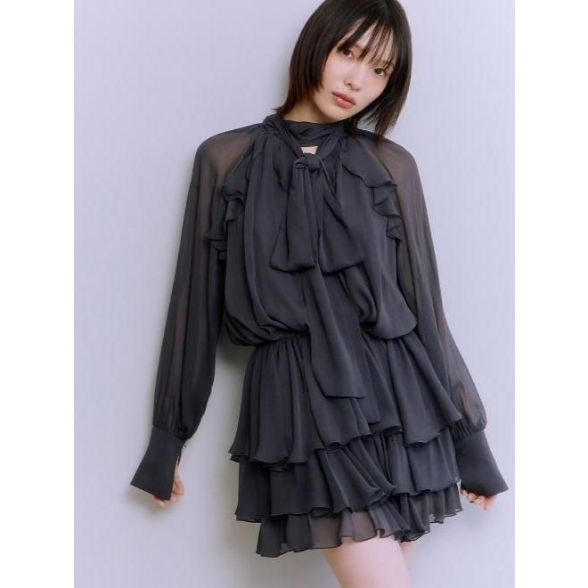 LILY BROWN セットアップワンピース　ブラウス　ロングスカート LILY BROWN（リリーブラウン） (10%OFF&300円OFF) ドレープ