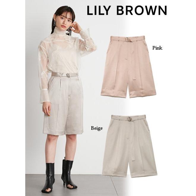 サテンショートパンツ LILY BROWN（リリーブラウン） サテンショートパンツ 22春夏