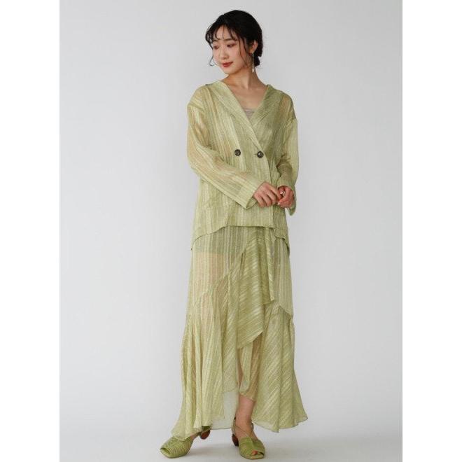 LILY BROWN Lily Brown / リリーブラウン シアーパターンフリル  