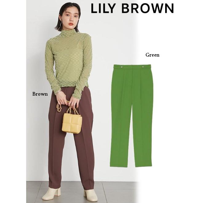 LILY BROWN（リリーブラウン） 22秋冬 サイドボタンテーパードパンツ