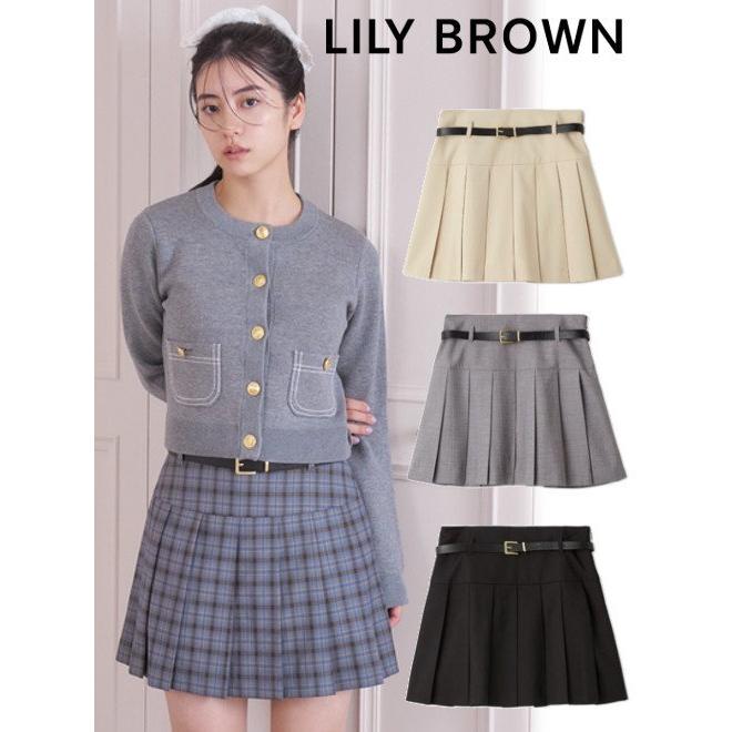 LILY BROWN Lily Brown / リリーブラウン ベルト付きプリーツ LILY BROWN Lily Brown / リリーブラウン ベルト付きプリーツ