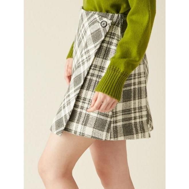 LILY BROWN（リリーブラウン） (セール60%OFF) ロービングチェックスカ