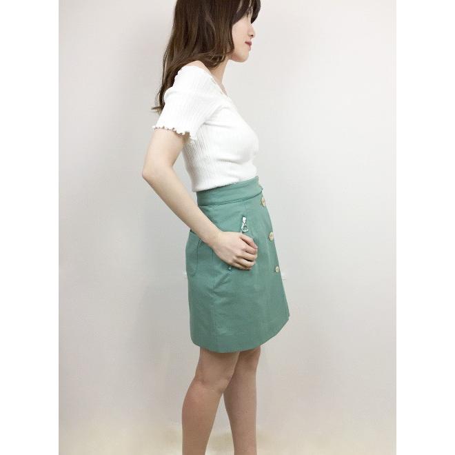 LILY BROWN（リリーブラウン） ラップボタンミニスカート 19春夏