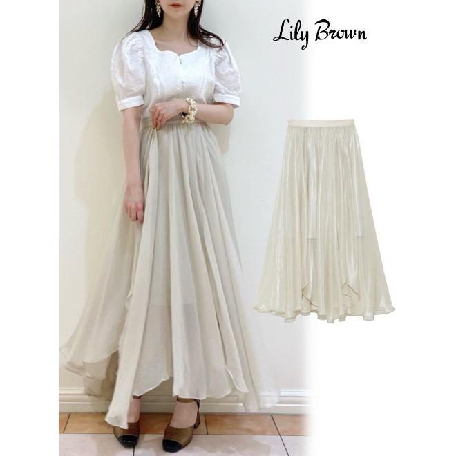 夏セール50 Off 夏セール40 Off Lily Brown リリーブラウン 光沢シアスカート 21春夏 Lwfs2111 フレアスカート Airly Lwfs2111 Hearty Select Yahoo店 通販 Yahoo ショッピング