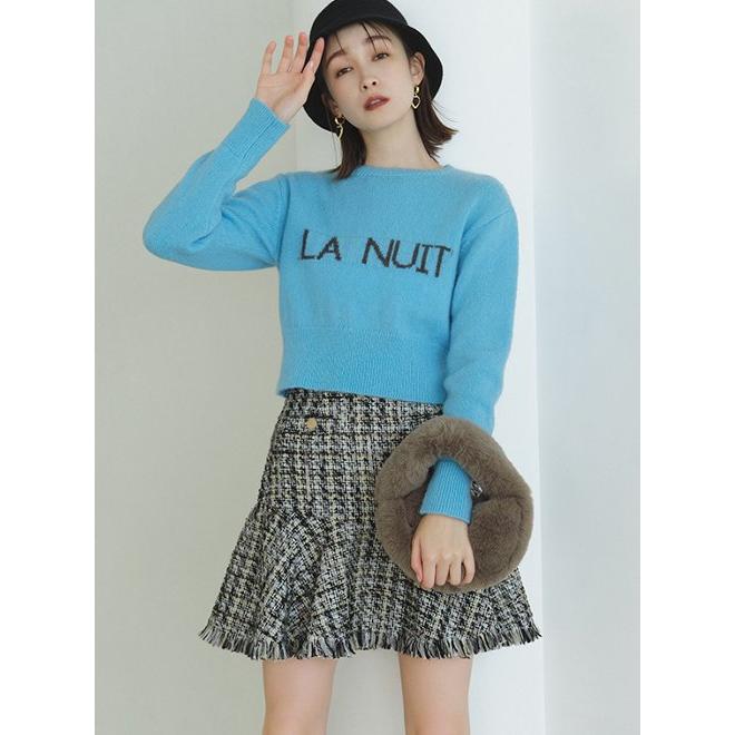 LILY BROWN Lily Brown / リリーブラウン フリンジツイード LILY BROWN Lily Brown / リリーブラウン フリンジツイード