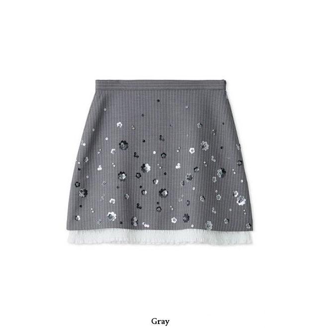 【ぐりこ様！】Lily Brown フラワービジューミニスカート LILY BROWN｜[L.B CANDY STOCK]フラワービジューミニスカート