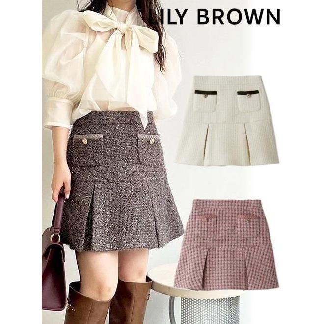 LILY BROWN（リリーブラウン） (20%OFF&300円OFF) ツイードミニ