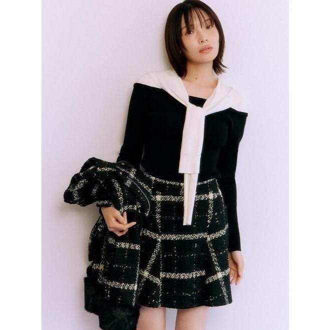 新品LILY BROWNリリーブラウン フレアミニスカートM snidel LILY BROWN（リリーブラウン） (10%OFF&300円OFF) フレアミニスカート