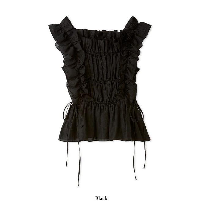 LILY BROWN（リリーブラウン） (12%OFF) フリルシャーリングブラウス