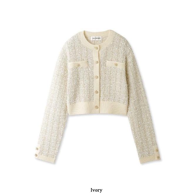 LILY BROWN Lily Brown / リリーブラウンツイードニット