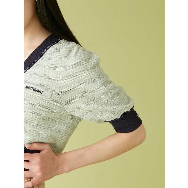 LILY BROWN × MARY QUANT 半袖カーディガン LILY BROWN × MARY QUANT 半袖カーディガン LILY BROWN × MARY QUANT