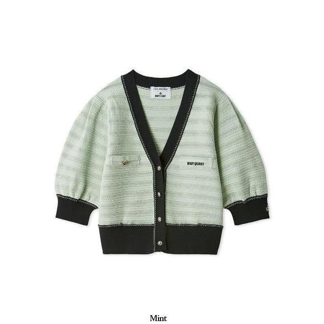 LILY BROWN（リリーブラウン） 【MARY QUANT】ニットカーデ 25春夏