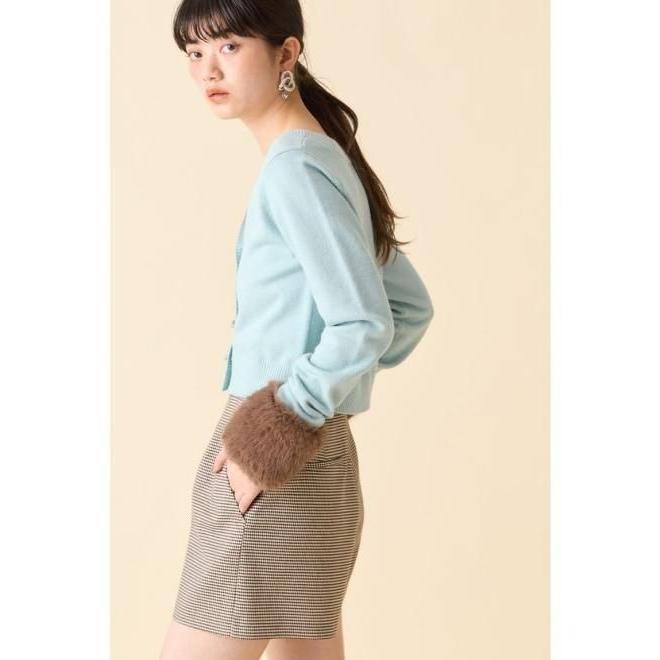 LILY BROWN（リリーブラウン） (10%OFF&300円OFF) 袖ファーニット