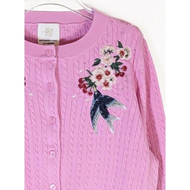 はる LILY BROWN フラワー刺繍 カーディガン フラワーモチーフカーディガン(カーディガン)｜トップス｜LILY BROWN