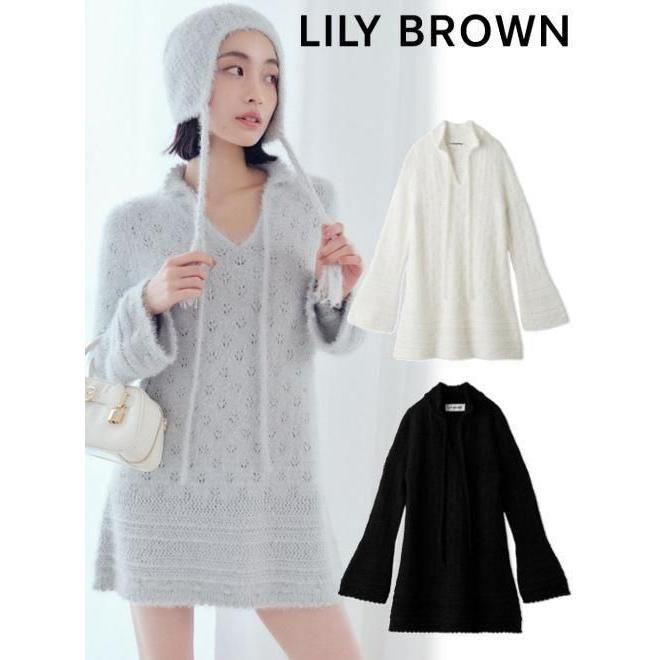 LILY BROWN（リリーブラウン） (セール60%OFF) フェザークロシェット