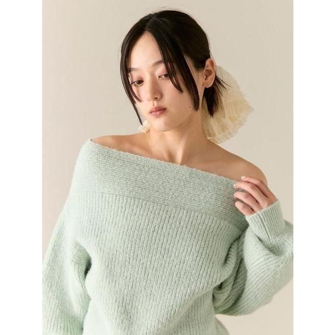 リリーブラウン　オフショル LILY BROWN Lingerie】カップインオフショルダーボディ(Tシャツ