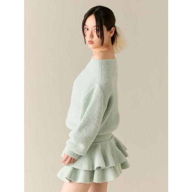 LILY BROWN（リリーブラウン） (10%OFF&300円OFF) オフショルニット