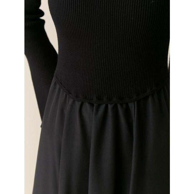 新品未使用　obli フリルニット　ブラック　スカート ワンピ　ブラウス フリルニット/ブラック | TOPS | OBLI