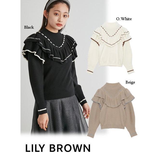 冬セール40 Off Lily Brown リリーブラウン フリルニットトップス 21秋冬 Lwnt ニットトップス Lwnt Hearty Select Yahoo店 通販 Yahoo ショッピング