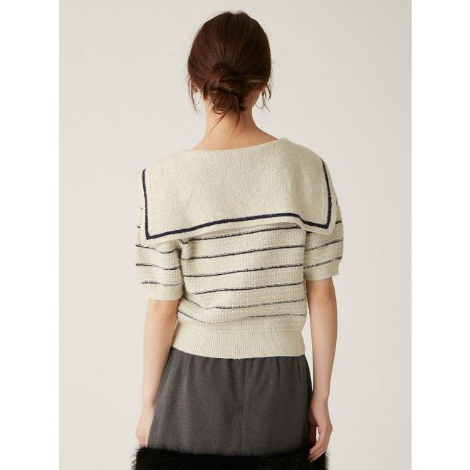 LILY BROWN（リリーブラウン） (12%OFF) セーラーニットトップス 24