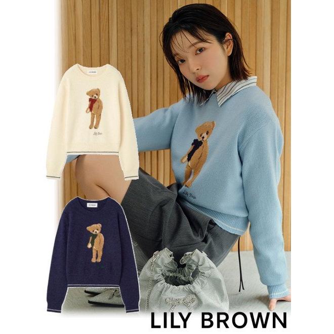 LILYBROUN Lilybearリボンニットプルオーバー LILY BROWN (12%OFF) Lily Brown / リリーブラウン LilyBear