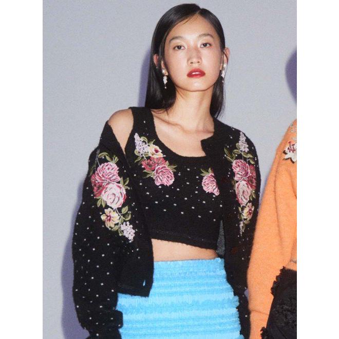 LILY BROWN（リリーブラウン） (12%OFF) 【LB×KM】モチーフニット