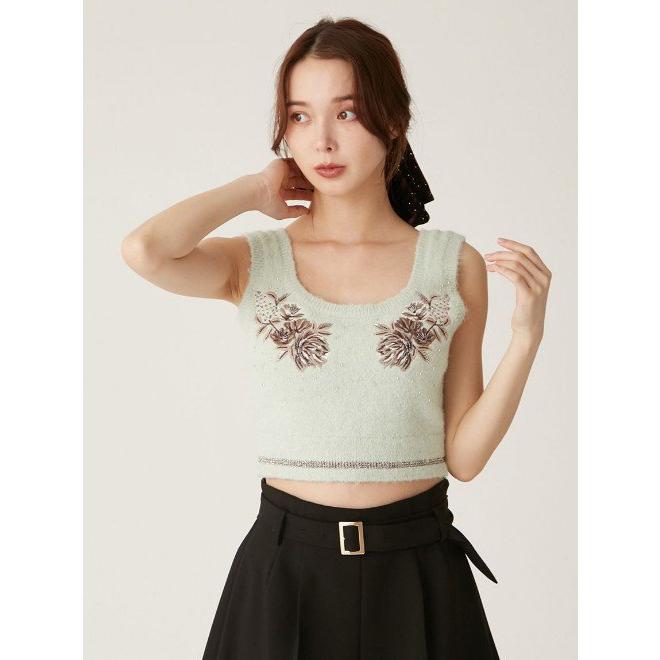 LILY BROWN（リリーブラウン） (12%OFF) 【LB×KM】モチーフニット