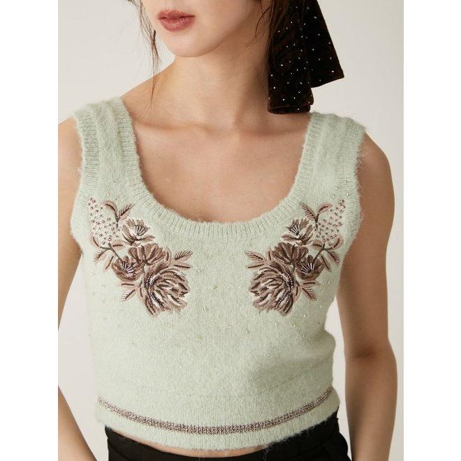 LILY BROWN（リリーブラウン） (12%OFF) 【LB×KM】モチーフニット