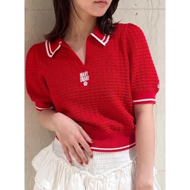 LILY BROWN（リリーブラウン） 【MARY QUANT】シアーポロニット
