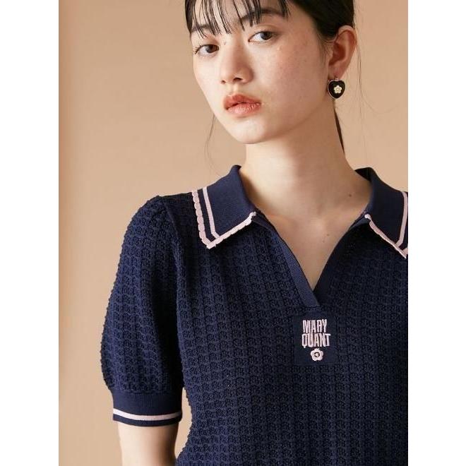 LILY BROWN（リリーブラウン） 【MARY QUANT】シアーポロニット