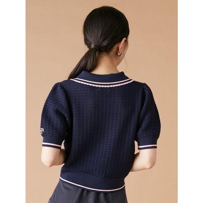 LILY BROWN（リリーブラウン） 【MARY QUANT】シアーポロニット