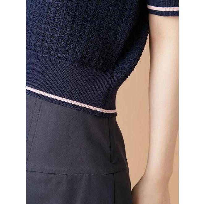 LILY BROWN（リリーブラウン） 【MARY QUANT】シアーポロニット