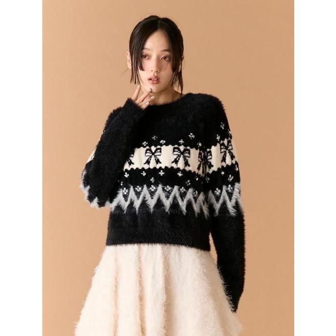 【新品タグ付き】ノルディックビジューニット ノルディックビジューニット｜PETAL ONLINE（ペタルオンライン）