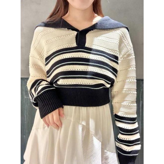 LILY BROWN（リリーブラウン） (10%OFF&PT5倍) セーラーカラーニット