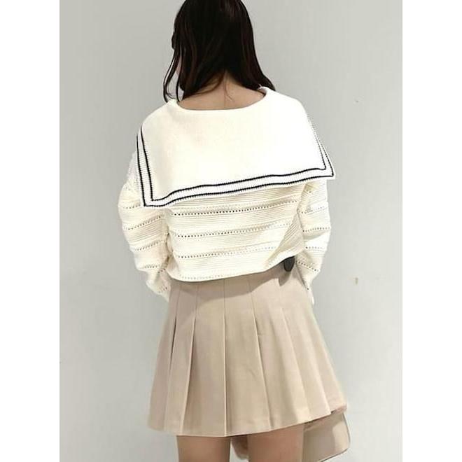 LILY BROWN（リリーブラウン） (10%OFF&PT5倍) セーラーカラーニット