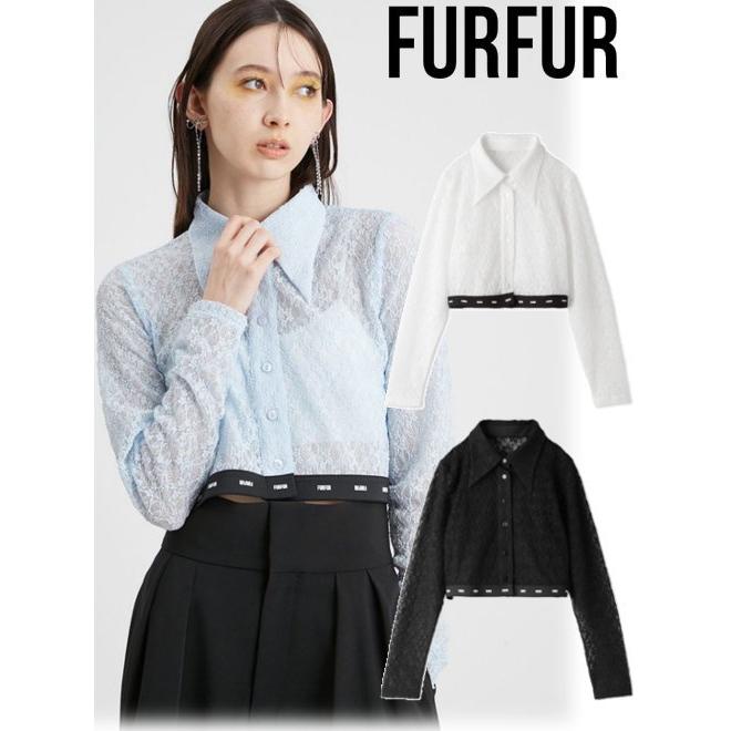 FURFUR (セール30%OFF) / ファーファーウエストロゴレースシャツ