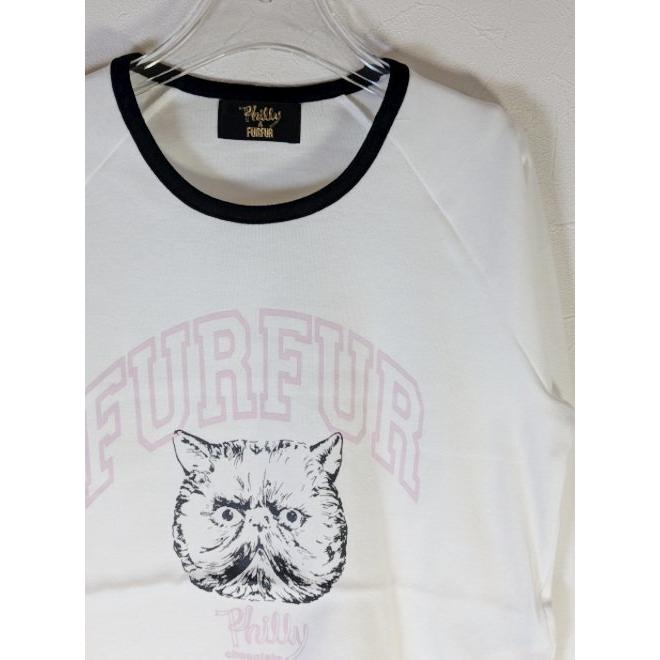 新品ファーファー猫プリント長袖F ファーファー FURFUR オーバーサイズプリントスウェット （IVR） -靴