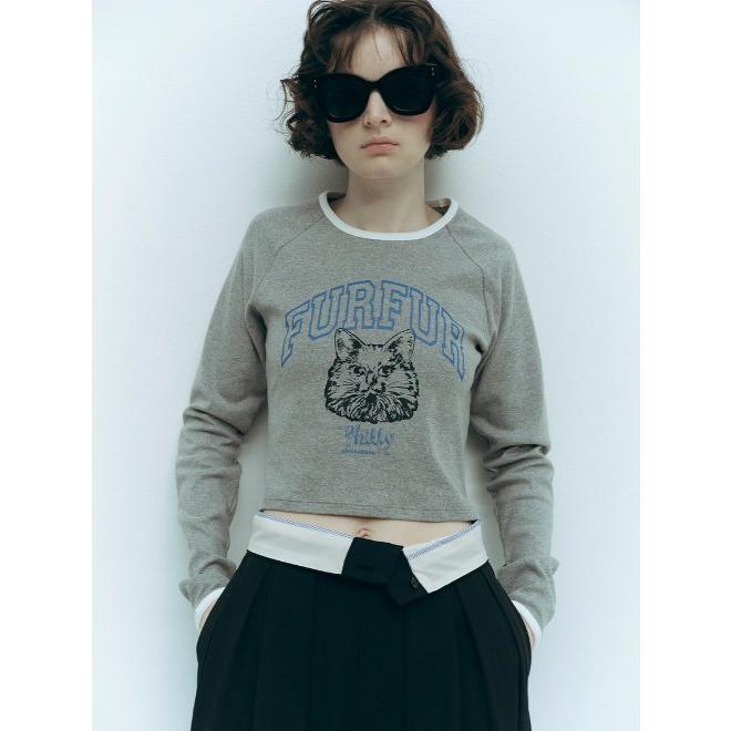 アメリ LAUREN FUR TEE ファー トップス THINK FUR - 2ウェイファー×ニットトップス 2Way Fur×Knit Tops