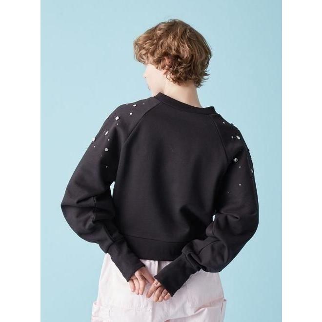 FURFURビジュー付きスウェット　セットアップ【最終値下】 FURFUR（ファーファー） (10%OFF&300円OFF) ビジュー付きスウェット 25
