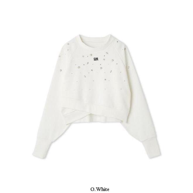FURFUR（ファーファー） (10%OFF&300円OFF) ビジュー付きスウェット 25