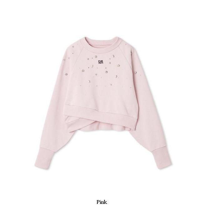 FURFUR（ファーファー） (10%OFF&300円OFF) ビジュー付きスウェット 25