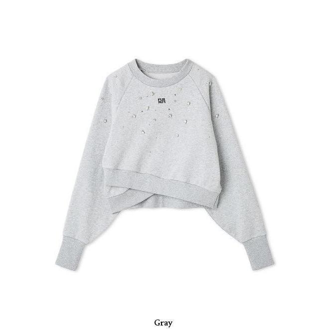 FURFUR（ファーファー） (10%OFF&300円OFF) ビジュー付きスウェット 25
