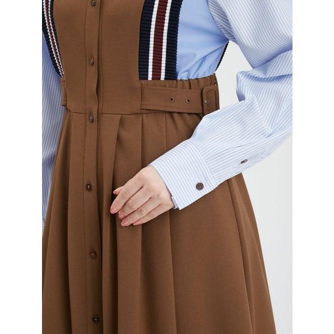 FURFUR（ファーファー） (12%OFF) リブラインミックスワンピース 24