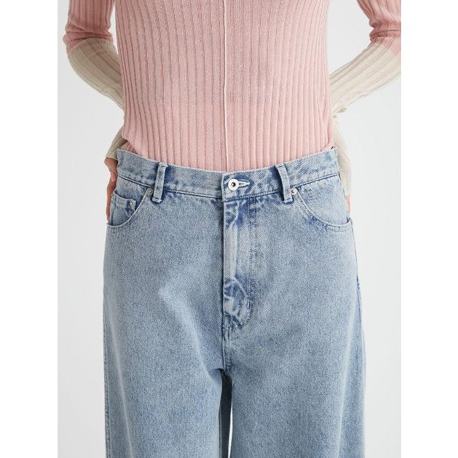 FURFUR (セール50%OFF) / ファーファー カーブワイドデニムパンツ 24春  